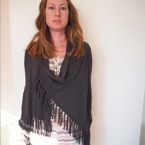 Fringe cardigan/wrap